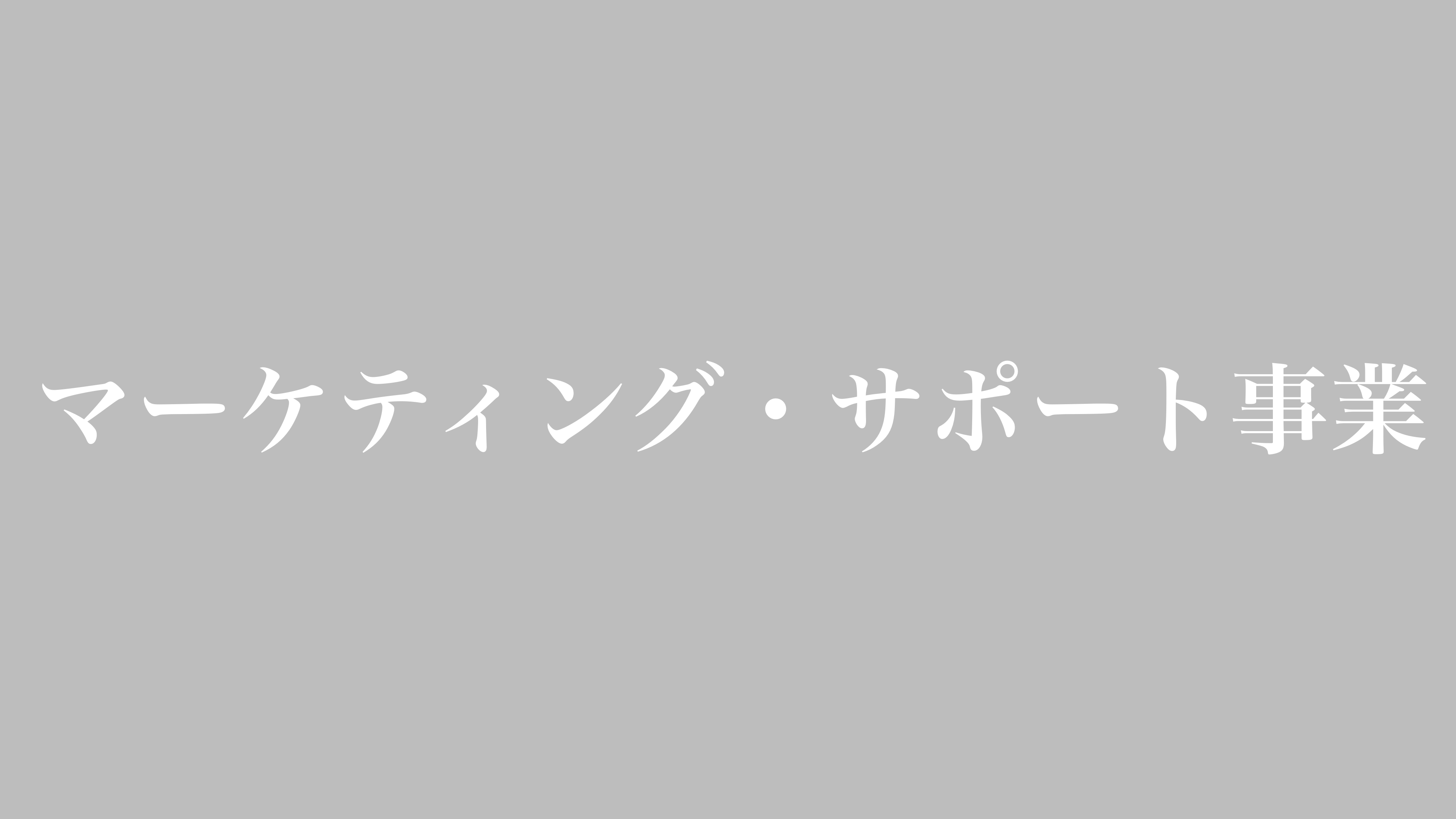 マーケティング・サポート事業